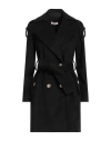 Kontatto Woman Coat Black Size M Polyester, Viscose