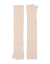 Kontatto Woman Gloves Beige Size Onesize Viscose, Polyamide In Sand