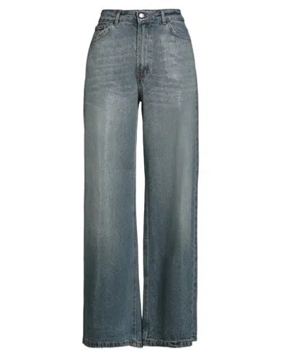 Kontatto Woman Jeans Blue Size 8 Cotton