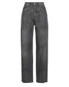 Kontatto Woman Jeans Charcoal Size 8 Cotton In Gray