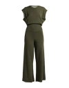 Kontatto Woman Jumpsuit Military Green Size Onesize Viscose, Acrylic, Elastane In Green