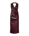 Kontatto Woman Maxi Dress Garnet Size 6 Polyester, Elastane