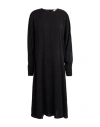 Kontatto Woman Midi Dress Black Size 8 Polyester In Black