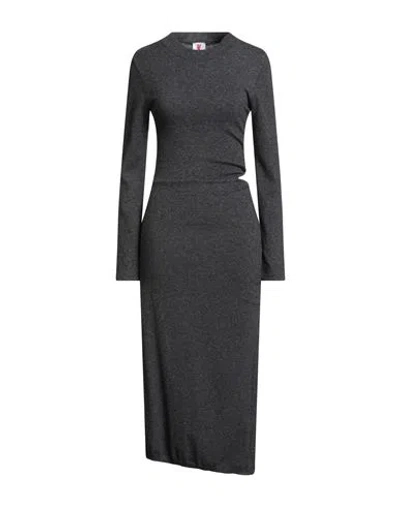 Kontatto Woman Midi Dress Grey Size Onesize Polyamide, Merino Wool, Viscose, Cashmere