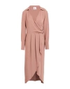 Kontatto Woman Midi Dress Light Brown Size 8 Polyester