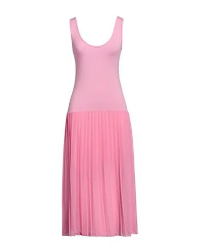 Kontatto Woman Midi Dress Pink Size Onesize Viscose, Elastane