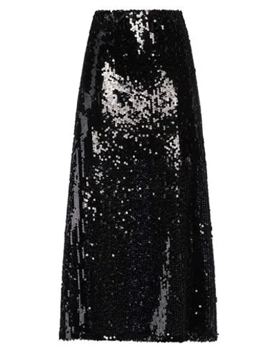 Kontatto Woman Midi Skirt Black Size 8 Polyester