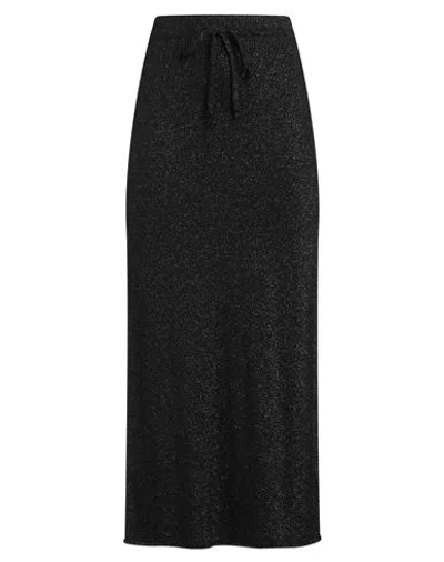 Kontatto Woman Midi Skirt Black Size Onesize Viscose, Polyamide, Polyester, Metal