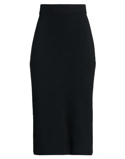 Kontatto Woman Midi Skirt Black Size Onesize Viscose, Polyester