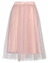 Kontatto Woman Midi Skirt Blush Size S Nylon, Polyester, Elastane In Pink