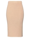 Kontatto Woman Midi Skirt Camel Size Onesize Cotton In Beige
