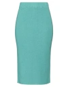Kontatto Woman Midi Skirt Turquoise Size Onesize Cotton In Blue