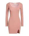 Kontatto Woman Mini Dress Blush Size Onesize Viscose, Polyester In Pink