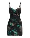 Kontatto Short Dresses In Green