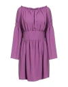 Kontatto Woman Short Dress Mauve Size M Polyester In Purple