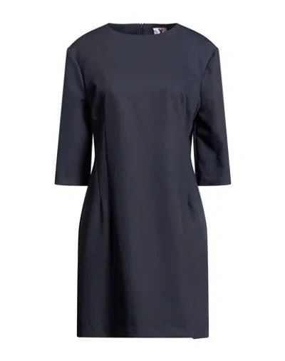 Kontatto Woman Mini Dress Midnight Blue Size 4 Polyester, Viscose, Elastane