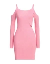 Kontatto Woman Mini Dress Pink Size Onesize Viscose, Polyester In Pink