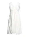 Kontatto Woman Mini Dress White Size M Viscose