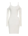 Kontatto Woman Mini Dress White Size Onesize Viscose, Polyester