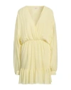 Kontatto Woman Mini Dress Yellow Size M Polyester In Yellow