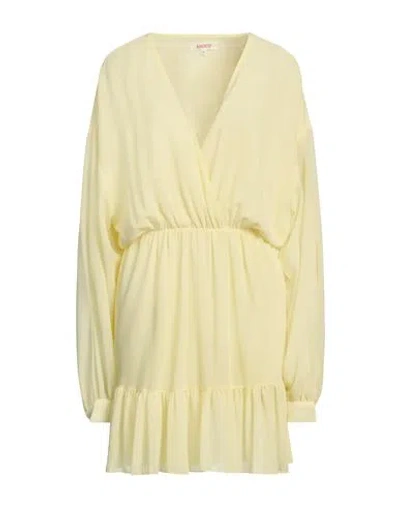 Kontatto Woman Mini Dress Yellow Size M Polyester