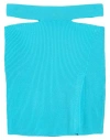Kontatto Woman Mini Skirt Azure Size Onesize Viscose, Acrylic, Elastane In Blue
