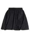 Kontatto Woman Mini Skirt Black Size S Polyester, Cotton In Black