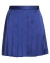 Kontatto Woman Mini Skirt Blue Size M Polyester