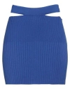 Kontatto Woman Mini Skirt Blue Size Onesize Viscose, Acrylic, Elastane