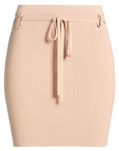 Kontatto Woman Mini Skirt Blush Size Onesize Viscose, Acrylic, Elastane In Pink