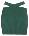 Kontatto Woman Mini Skirt Green Size Onesize Viscose, Acrylic, Elastane