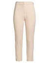 Kontatto Woman Pants Beige Size 10 Polyester, Elastane In Neutral
