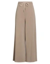 Kontatto Woman Pants Beige Size 8 Modal, Polyester In Brown