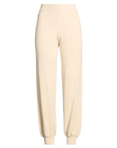 Kontatto Woman Pants Beige Size Onesize Viscose, Acrylic, Elastane In Neutral