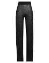 Kontatto Woman Pants Black Size Onesize Linen, Polyamide