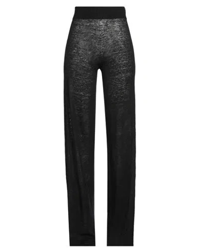 Kontatto Woman Pants Black Size Onesize Linen, Polyamide