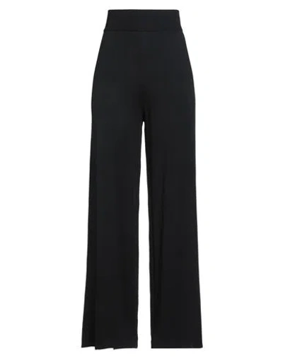 Kontatto Woman Pants Black Size Onesize Viscose, Acrylic, Elastane