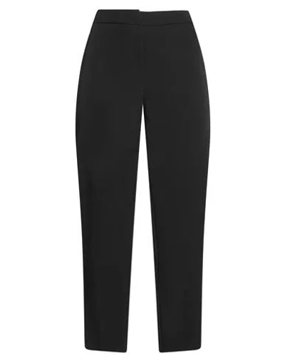 Kontatto Woman Pants Black Size S Polyester, Elastane