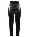 Kontatto Woman Pants Black Size S Polyurethane, Viscose, Polyester, Cotton, Metal In Black