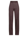 Kontatto Woman Pants Brown Size Onesize Linen, Polyamide
