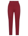 Kontatto Woman Pants Burgundy Size S Viscose, Nylon, Elastane In Red