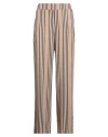 Kontatto Woman Pants Camel Size L Viscose In Brown