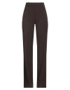 Kontatto Woman Pants Chocolate Brown Size 8 Polyester, Viscose, Elastane In Black