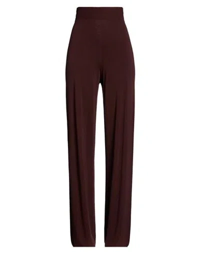 Kontatto Woman Pants Chocolate Brown Size Onesize Viscose, Polyamide