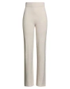 Kontatto Woman Pants Cream Size Onesize Viscose, Polyester, Polyamide In Neutral
