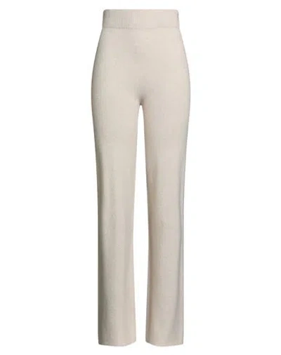 Kontatto Woman Pants Cream Size Onesize Viscose, Polyester, Polyamide In Neutral