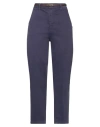 Kontatto Woman Pants Dark Purple Size Xs Cotton, Elastane In Purple