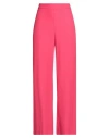Kontatto Woman Pants Fuchsia Size M Polyester, Elastane In Pink