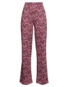 Kontatto Woman Pants Fuchsia Size S Polyester, Elastane In Pink