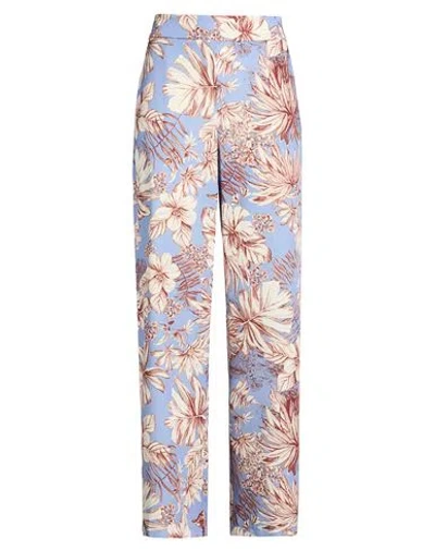 Kontatto Woman Pants Light Blue Size 8 Recycled Polyester, Elastane